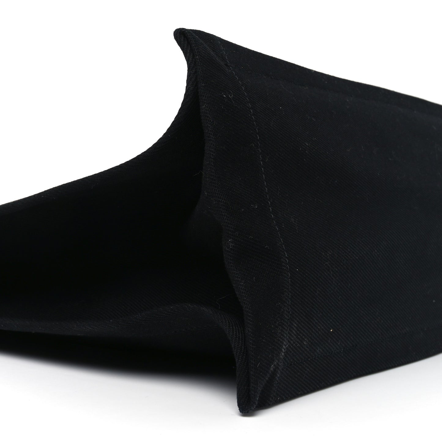 Linen Calfskin Rive Gauche Tote Black