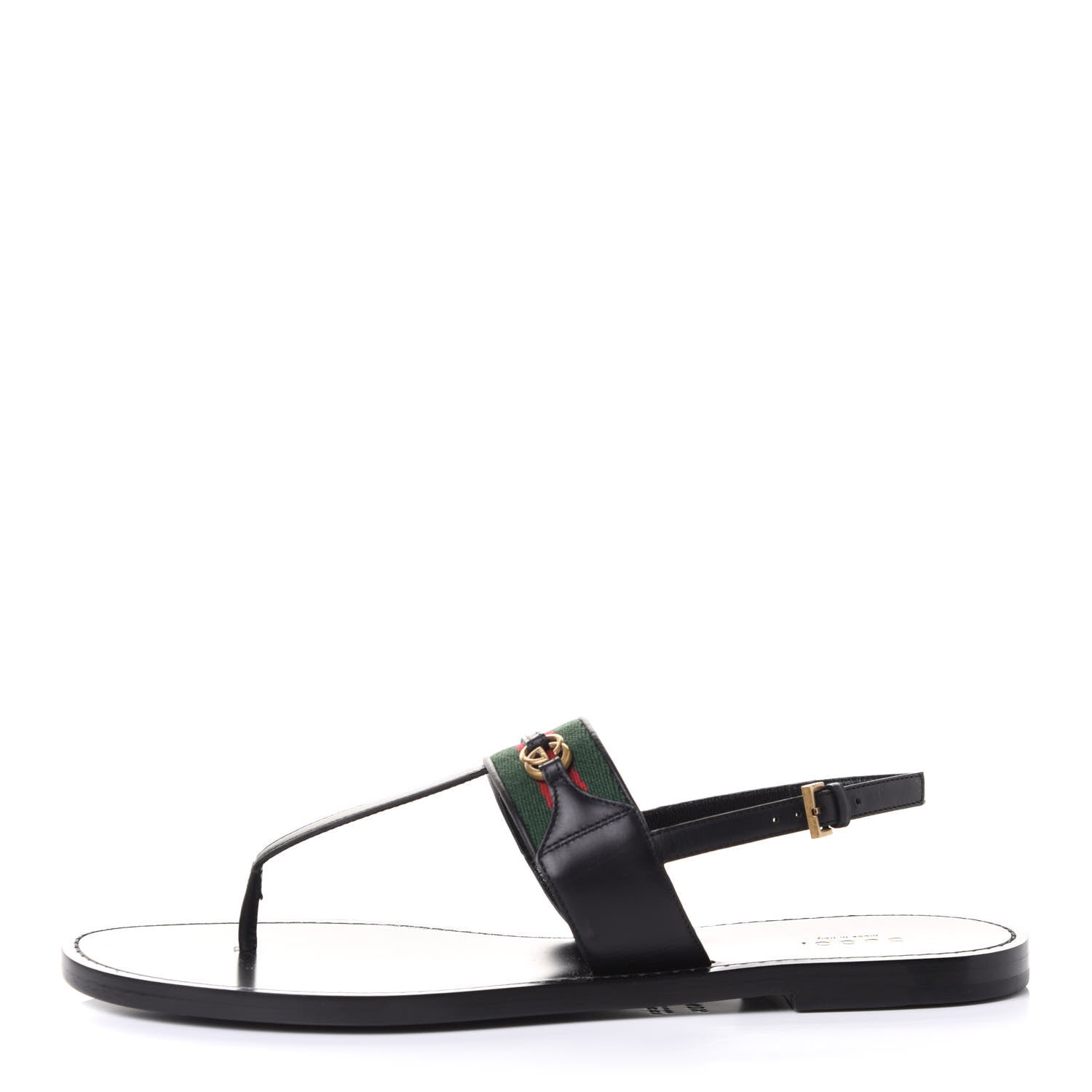 Gucci Nylon Web Lifford Jakarta Sandals 40.5 Black 1 of 10