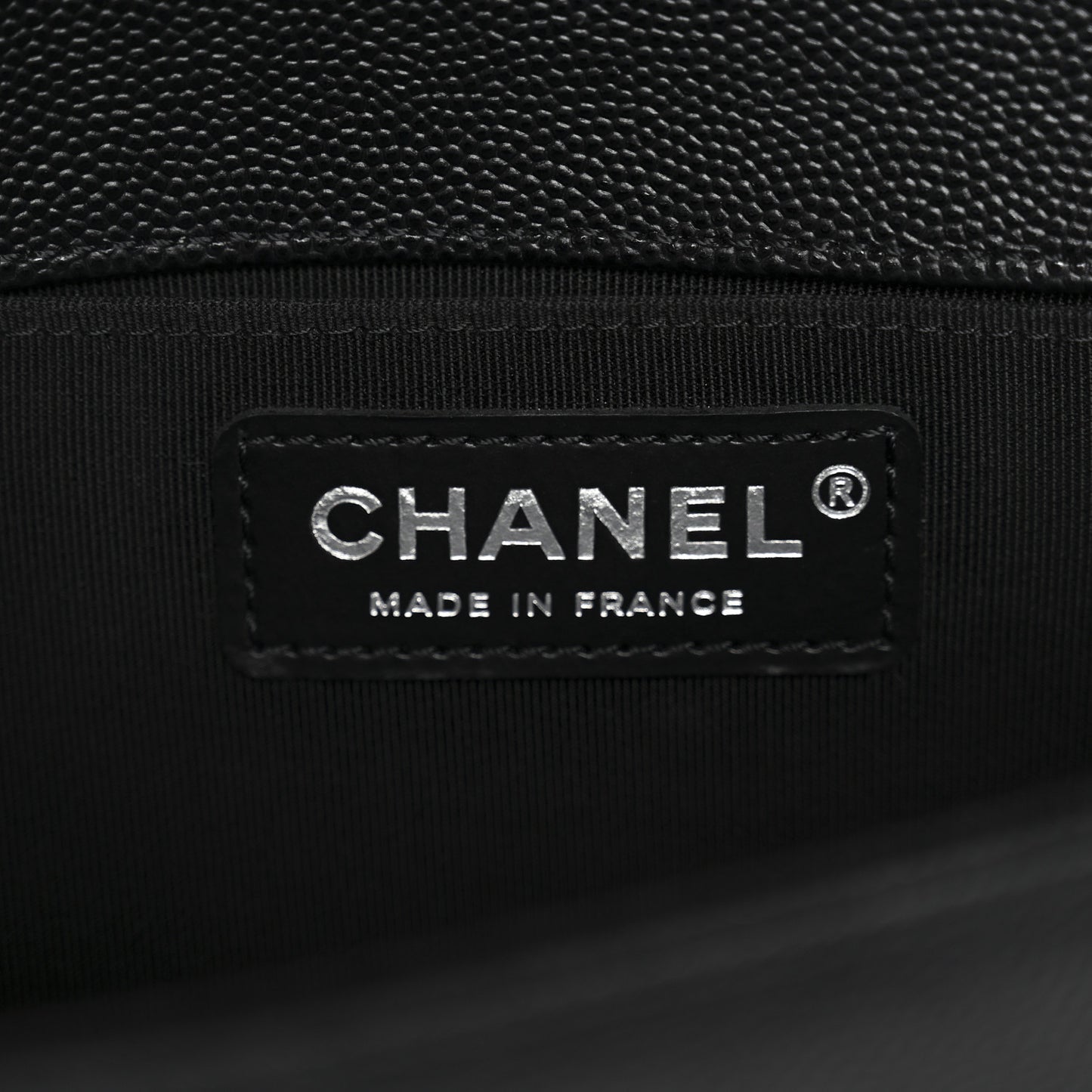 Caviar Quilted Small Boy Flap Black