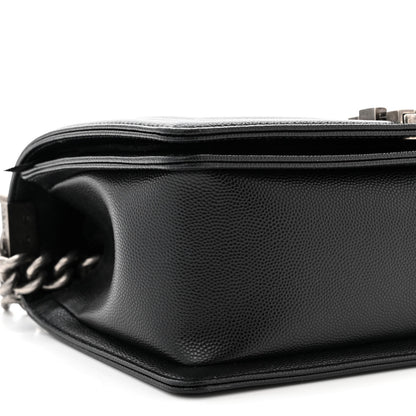 Chanel Caviar Quilted Medium Boy Flap Black 9 of 11