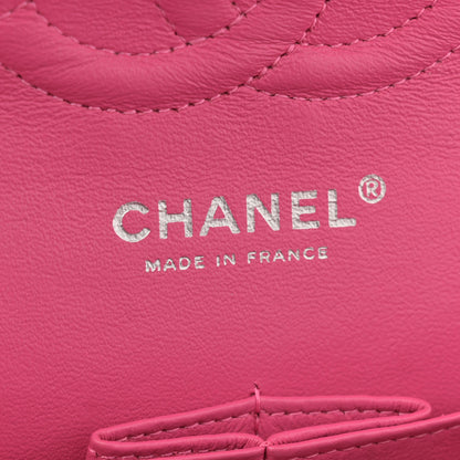Chanel Patent Quilted Medium Double Flap Pink 6 of 15