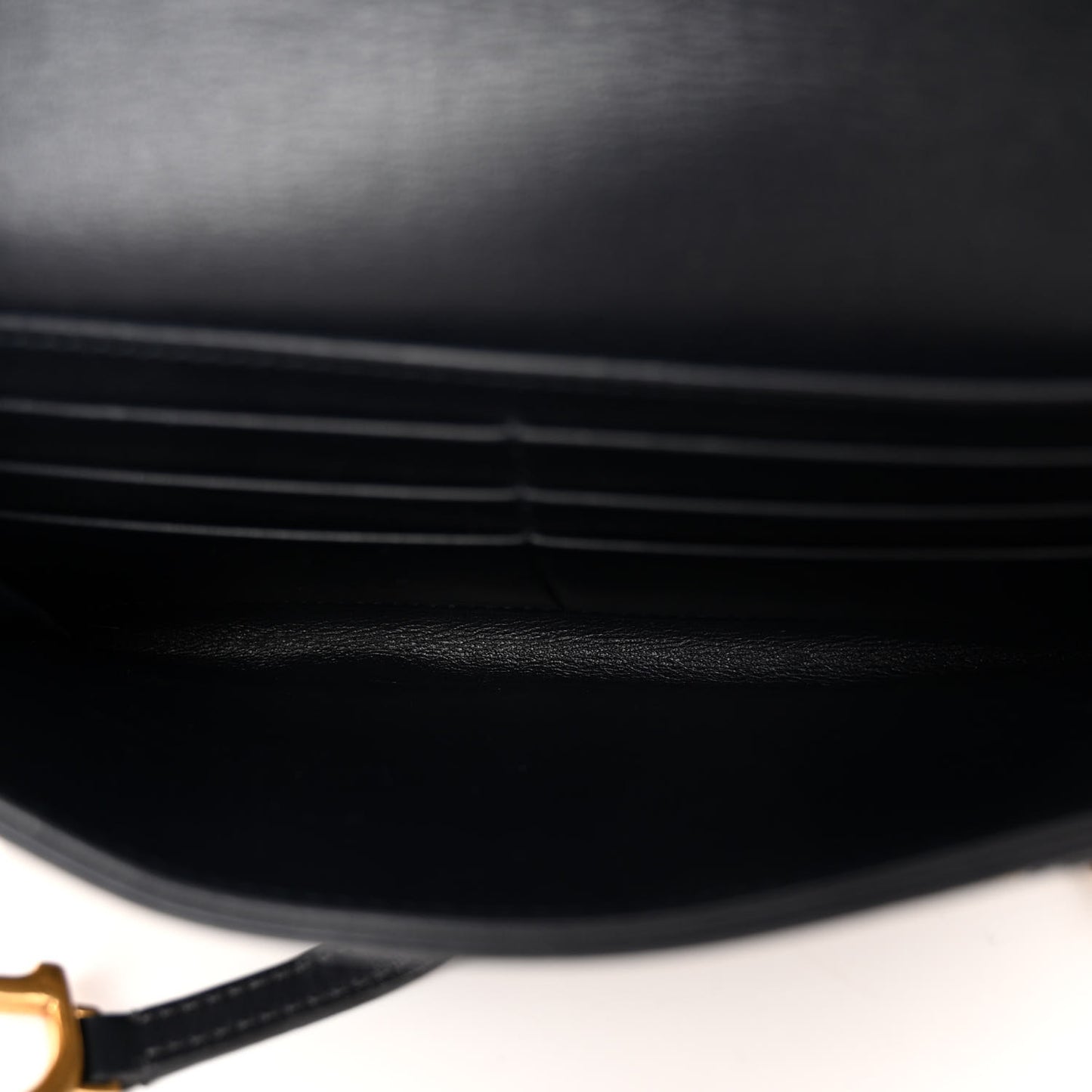 CHRISTIAN DIOR Oblique Saddle Chain Long Wallet Blue