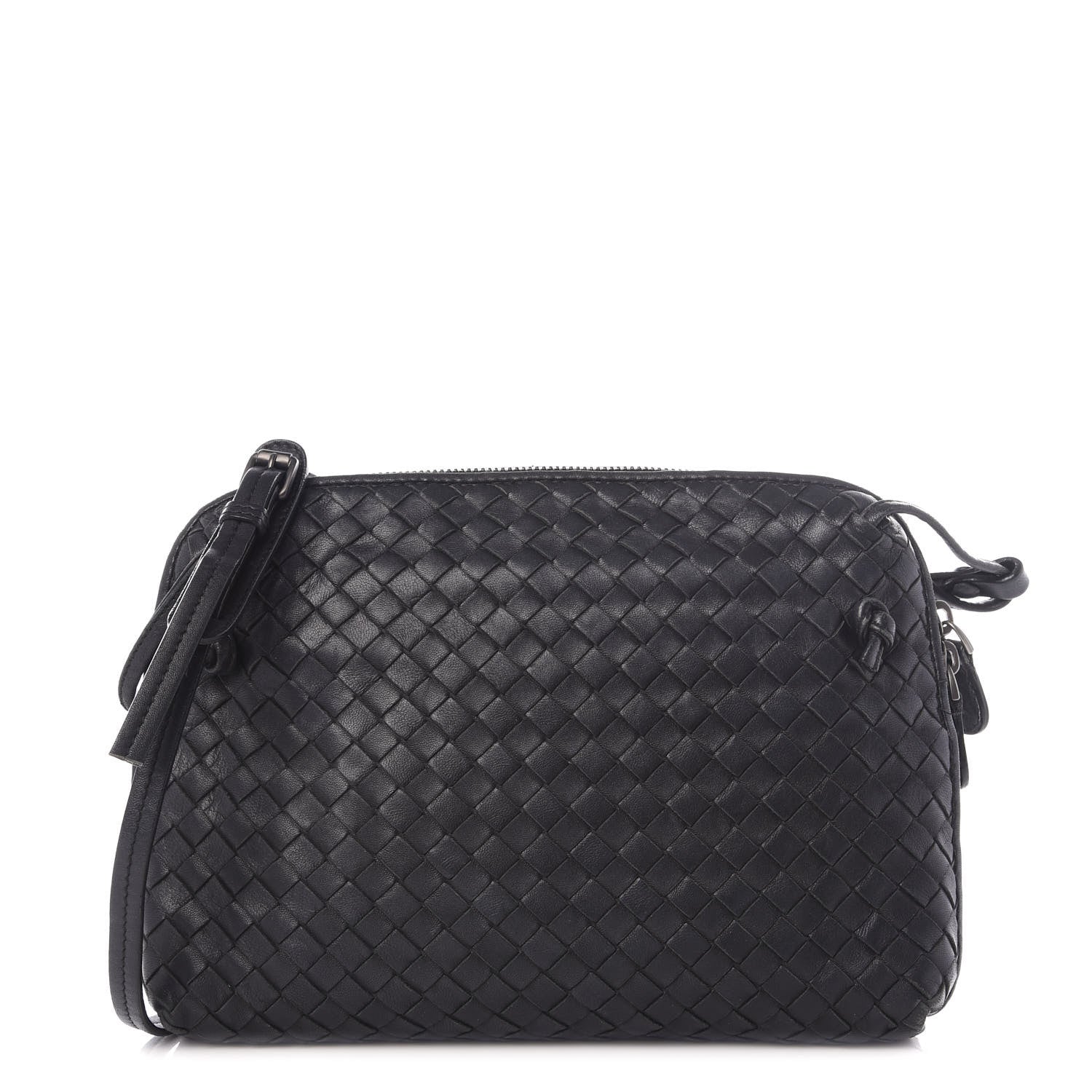 Bottega Veneta Nappa Intrecciato Pillow Crossbody Messenger Black 1 of 9