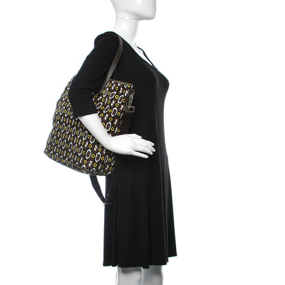 Prada Tessuto Stampato Nylon Saffiano Print Tote Cacao 2 of 10