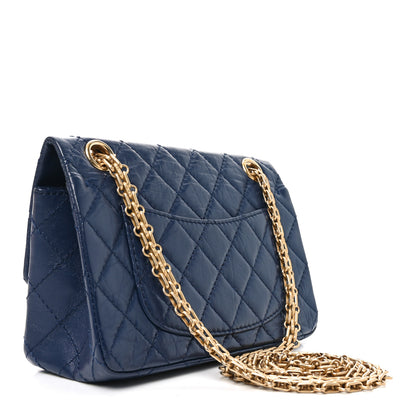 Chanel Aged Calfskin Quilted 2.55 Reissue Mini Flap Navy 3 of 10