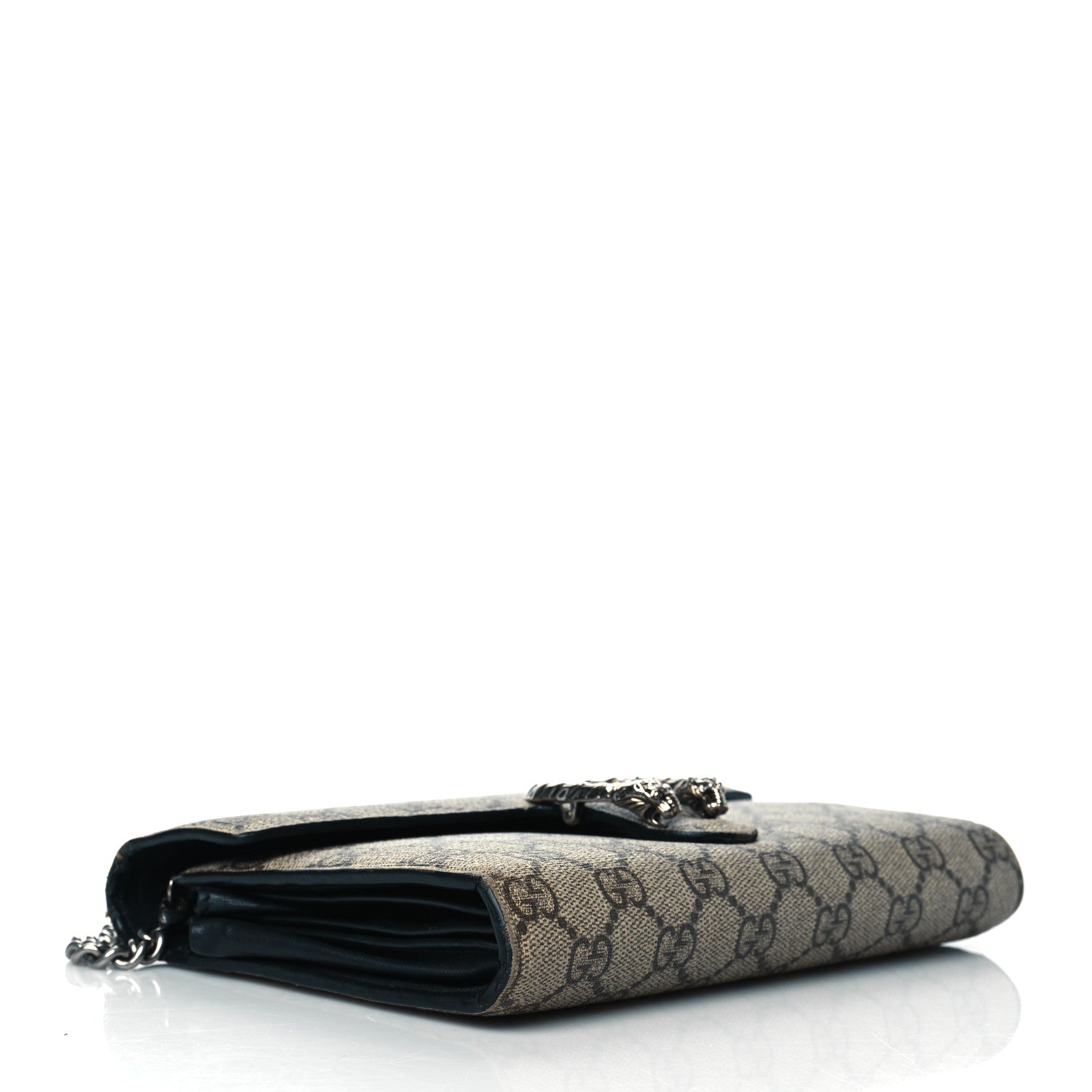 Gucci GG Supreme Monogram Mini Dionysus Chain Wallet Beige Black 3 of 11