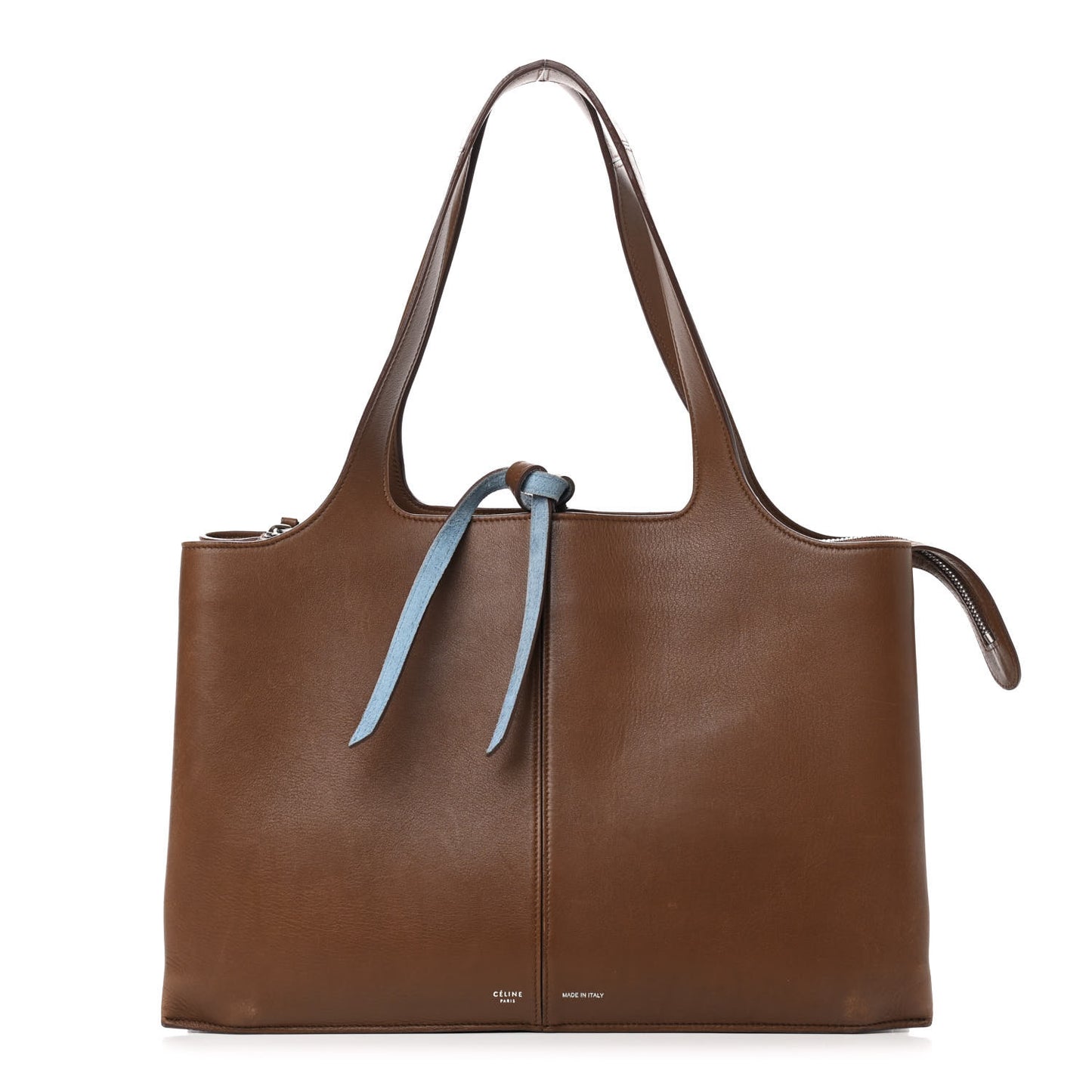 Calfskin Medium Tri-Fold Bag Taupe