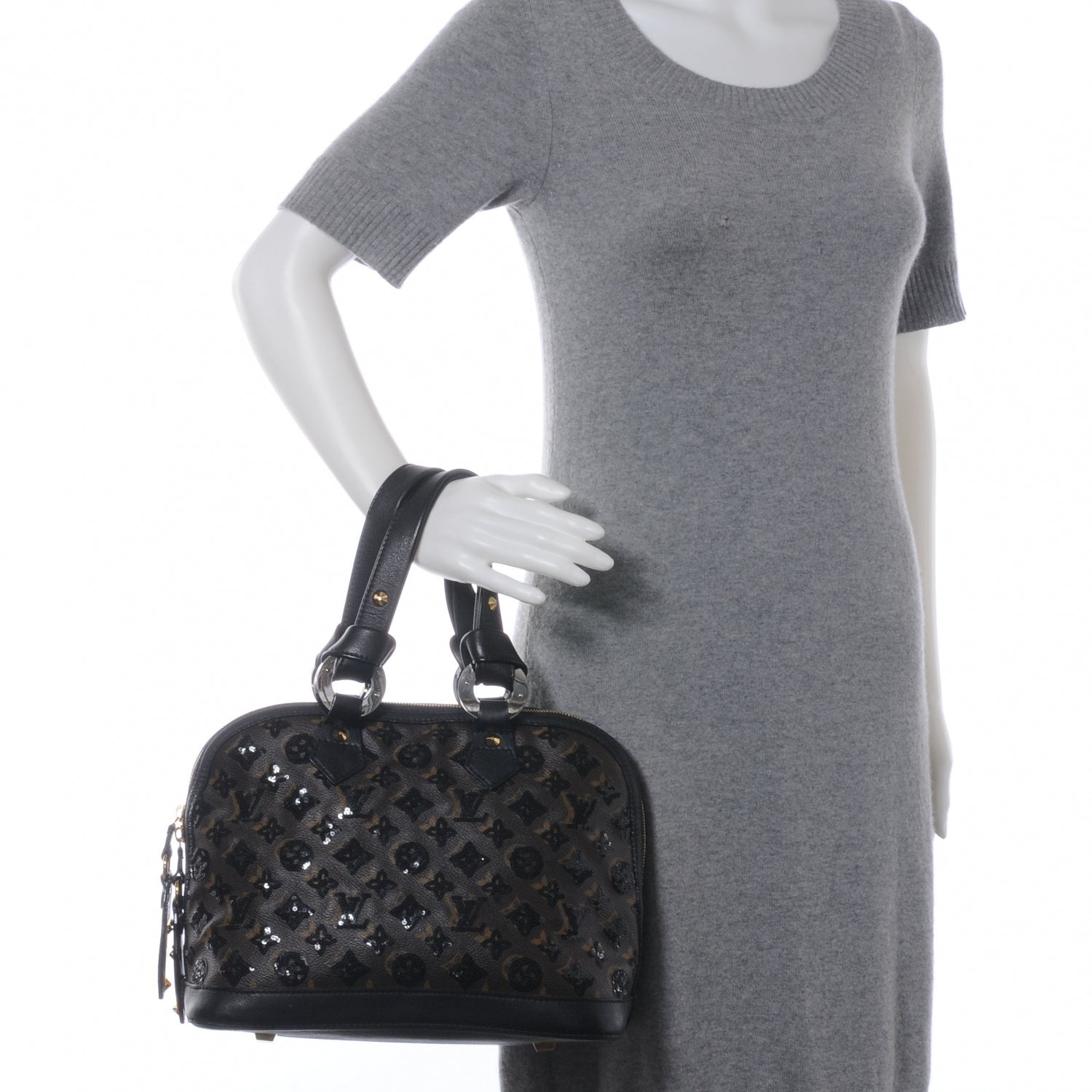 Louis Vuitton Monogram Sequins Eclipse Alma Black 2 of 7