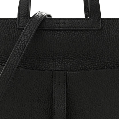 Hermes Taurillon Clemence Halzan 25 Black 7 of 11