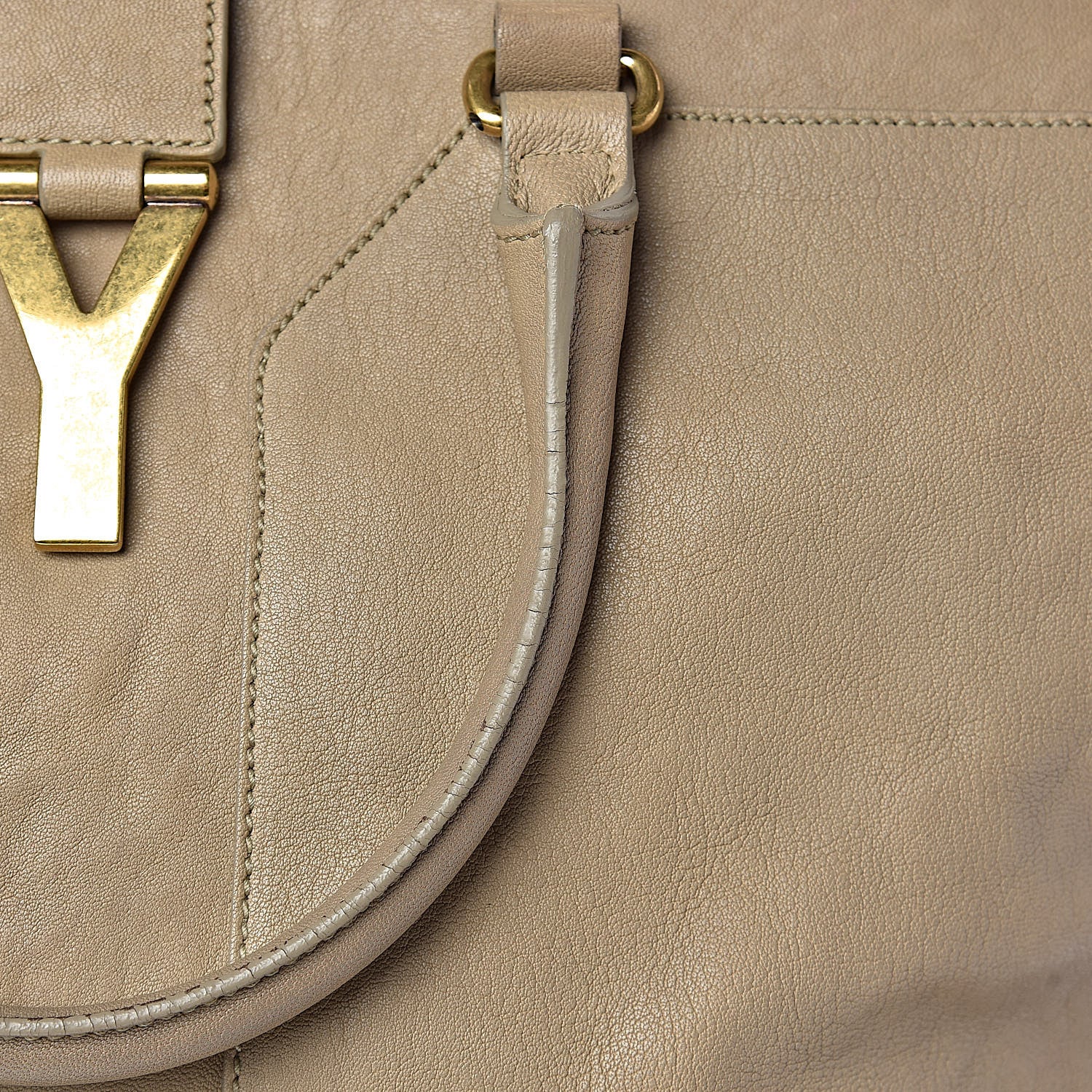 Saint Laurent Sheepskin Large Cabas ChYc Beige 16 of 19