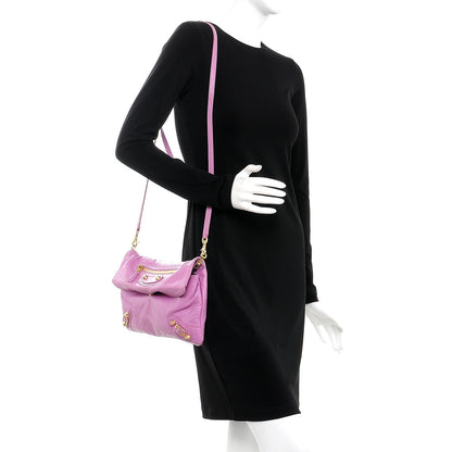 Balenciaga Agneau Giant 12 Gold Hardware Envelope Strap Clutch Rose Berlingot 2 of 12