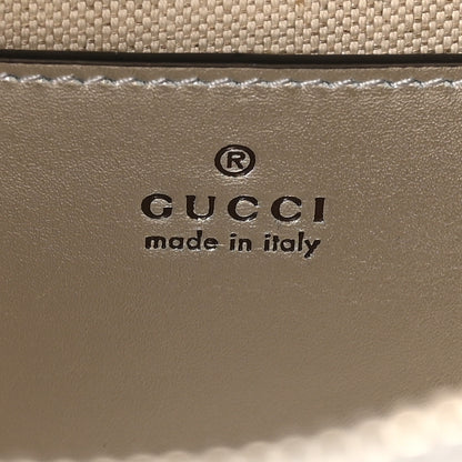 Gucci Metallic Sakai Be Green Calfskin Diagonal Stitched Blondie Top Handle Bag Silver 6 of 10