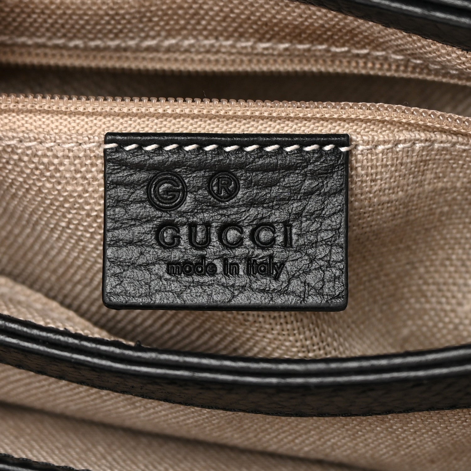 Gucci Dollar Calfskin Interlocking G Crossbody Bag Black 6 of 11