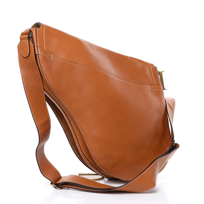Christian Dior Calfskin Baudrier Saddle Bag Tan 3 of 13