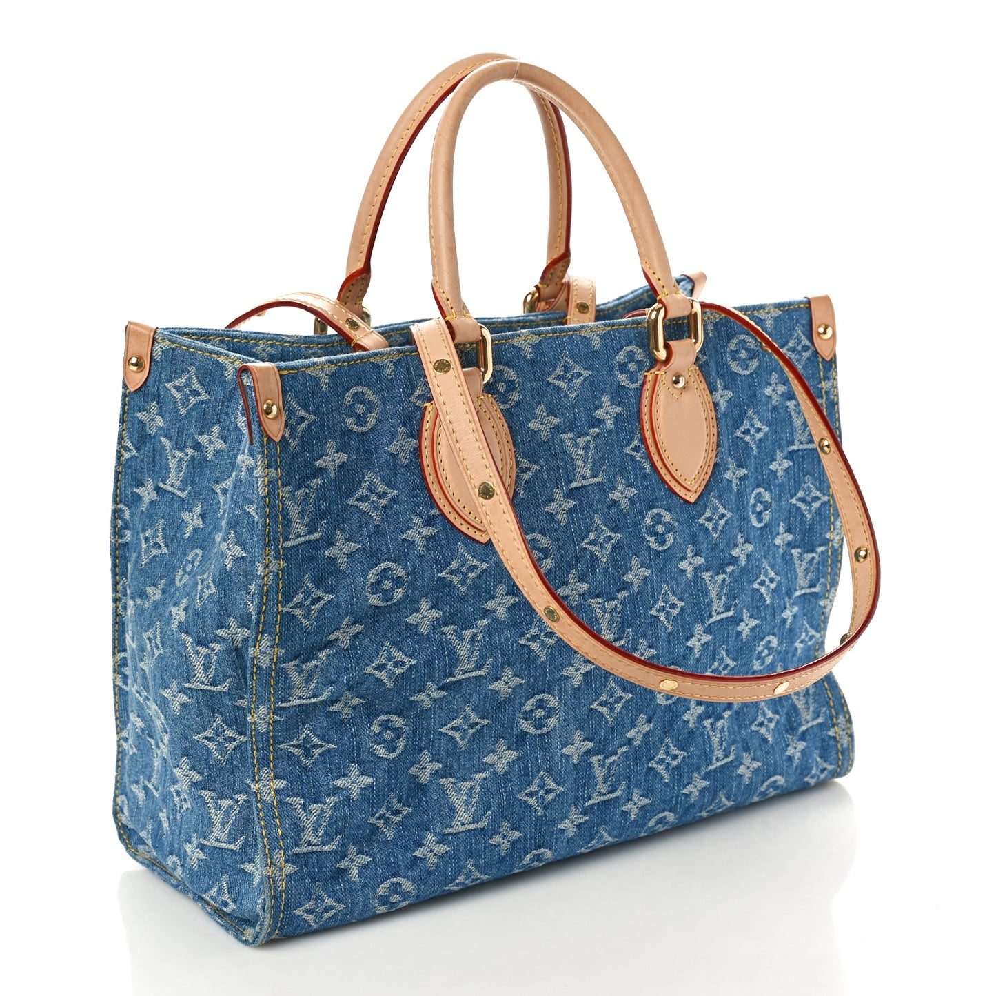 Monogram Denim Onthego MM Blue