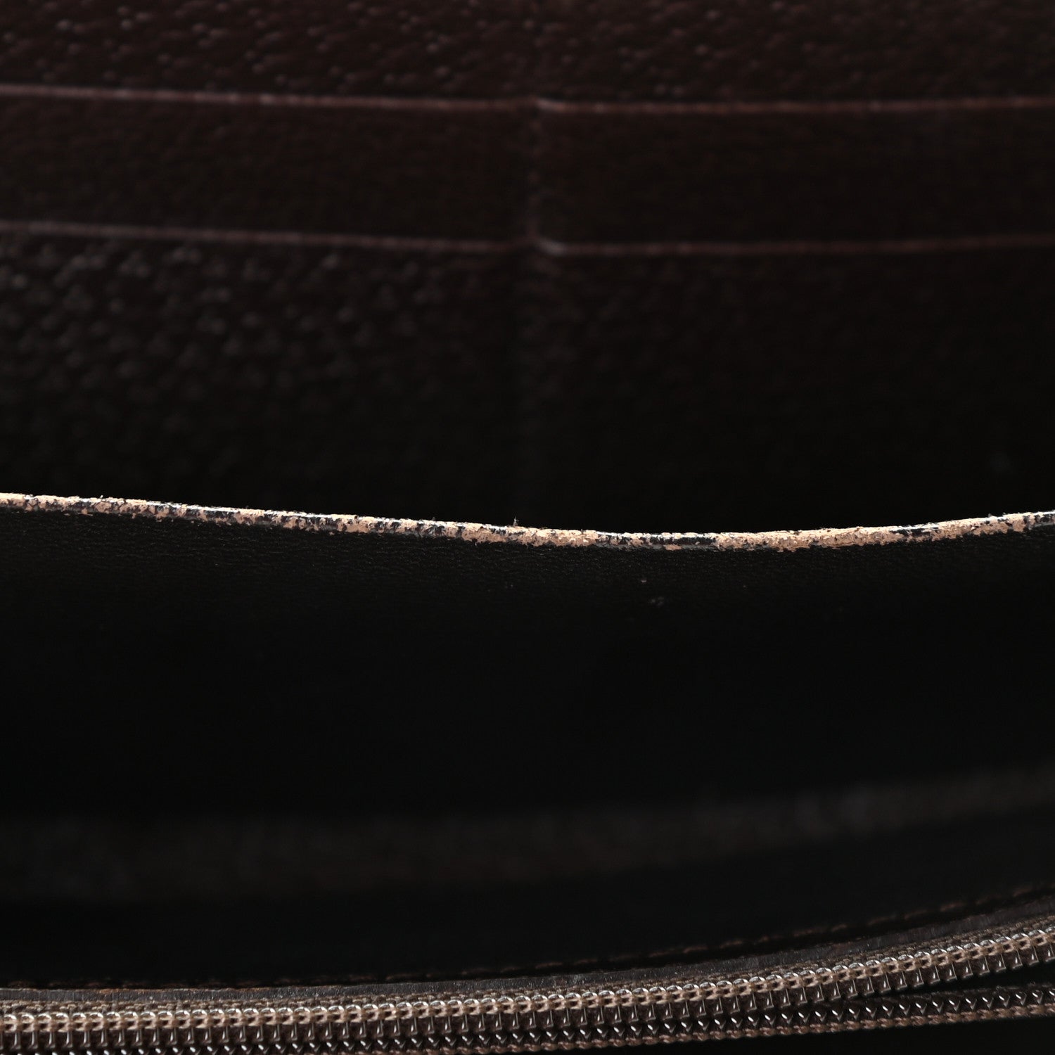 Gucci Monogram Metal Bar Zip Around Wallet Dark Brown 6 of 11