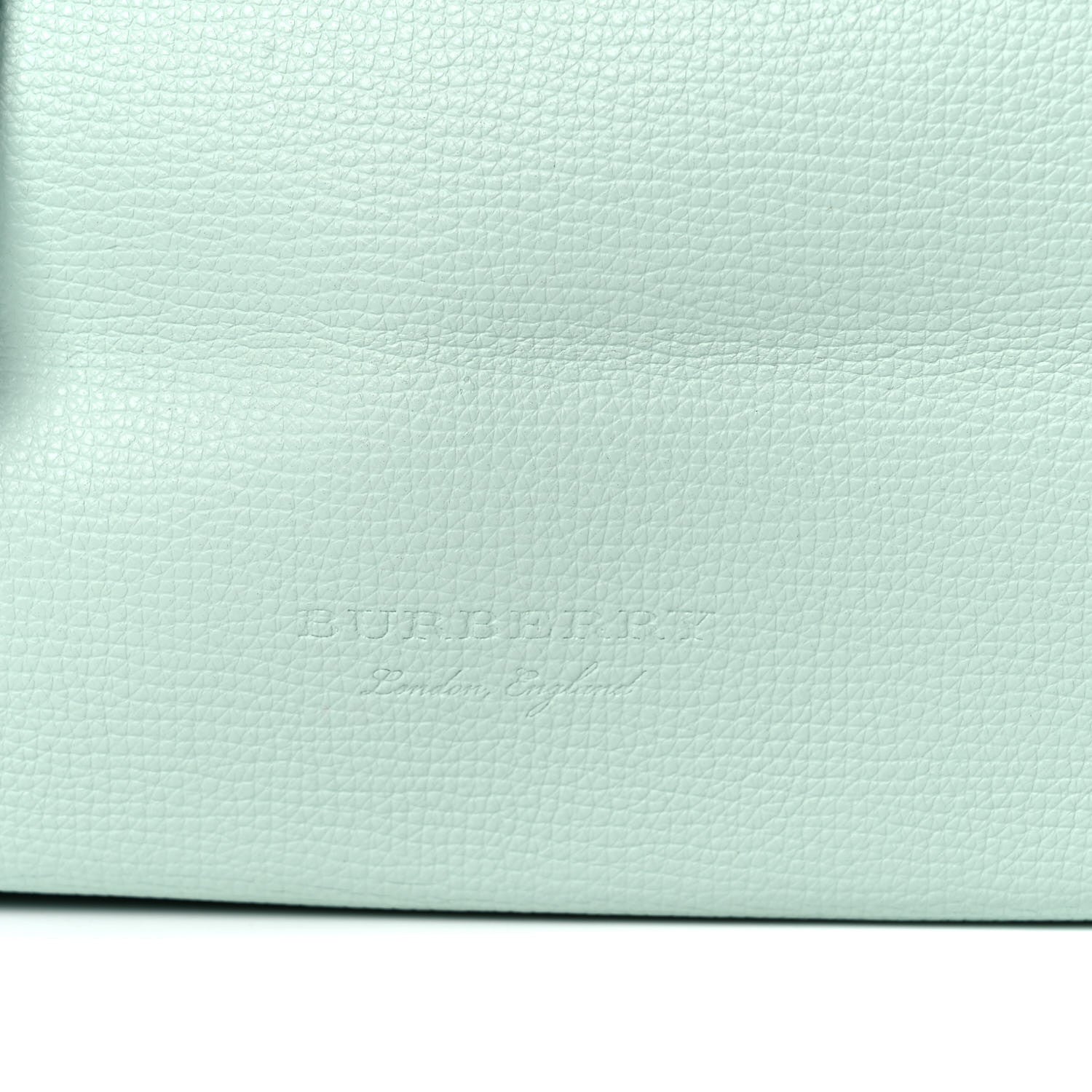Burberry Calfskin Haymarket Check Medium Reversible Tote Pale Opal 13 of 21