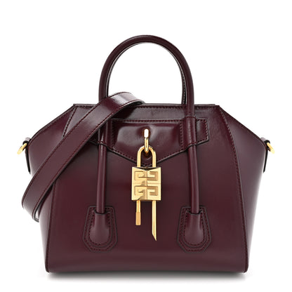 Givenchy Box Calfskin Mini Lock Antigona Oxblood Red 1 of 13