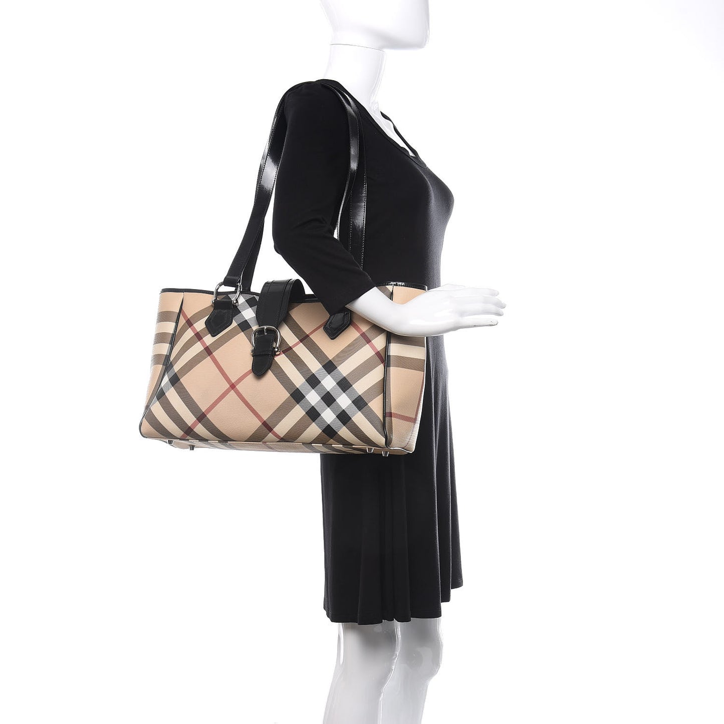 Nova Check Jeannie Diaper Bag Black