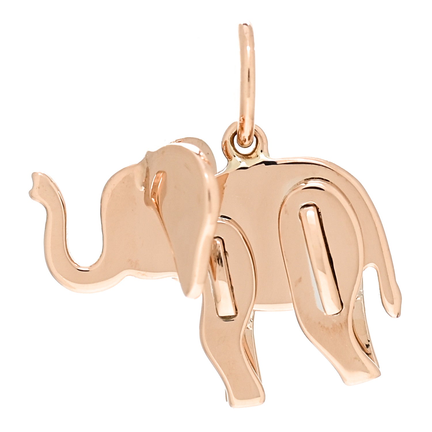 Tiffany 18K Rose Gold Save The Wild Elephant Charm 1 of 5