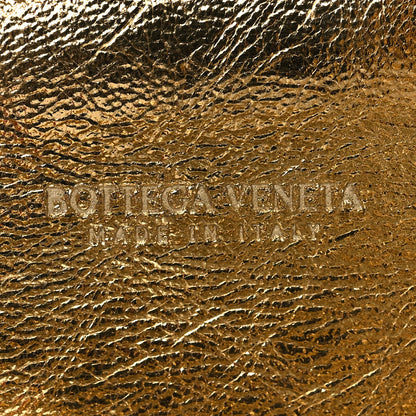 Bottega Veneta Metallic Fabric Bubble Wrap The Mini Pouch Gold 6 of 9