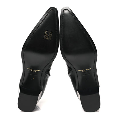 Saint Laurent Patent Arsun Ankle Booties 42 Black 6 of 9