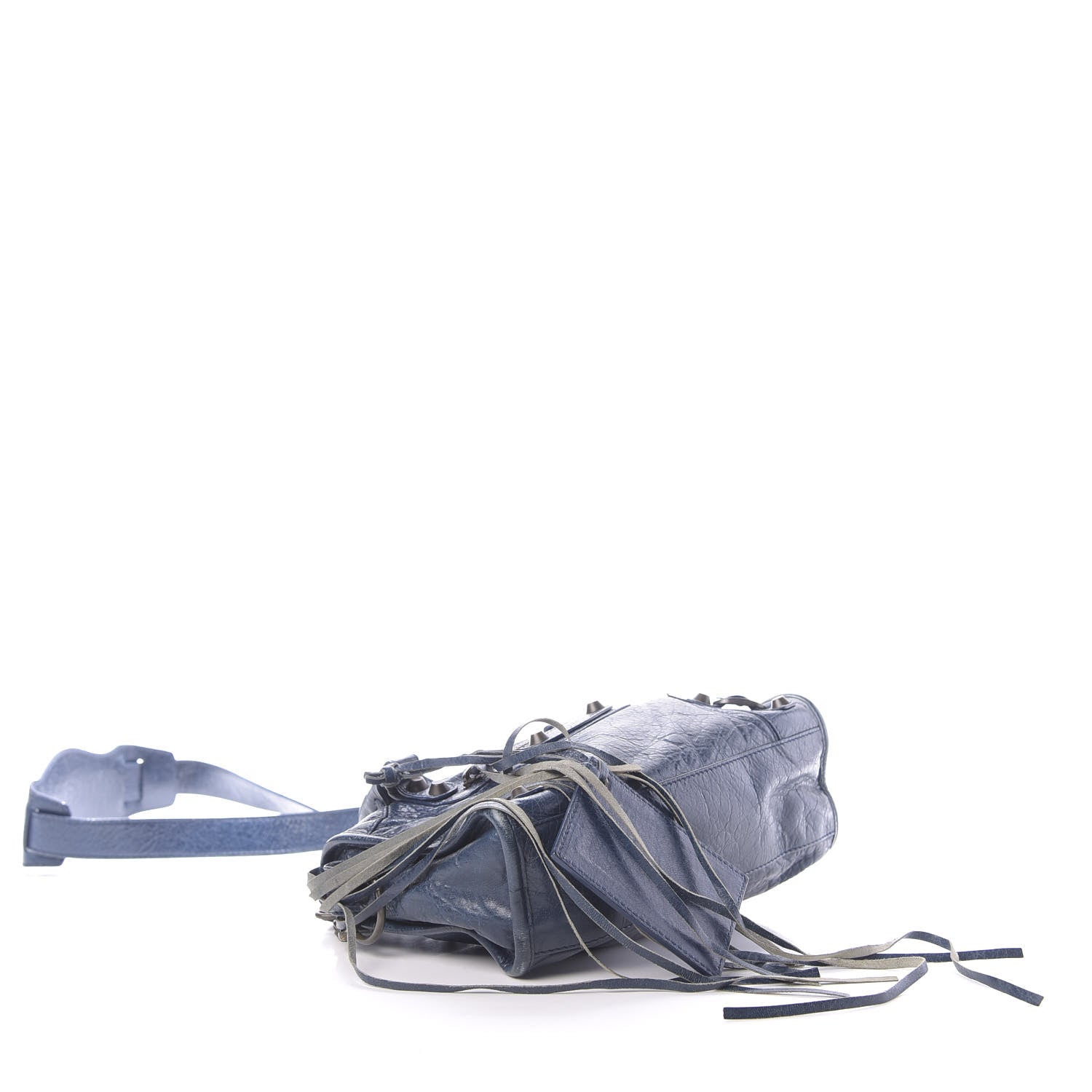 Balenciaga Agneau Classic Hardware Mini City Bleu Mineral 4 of 14