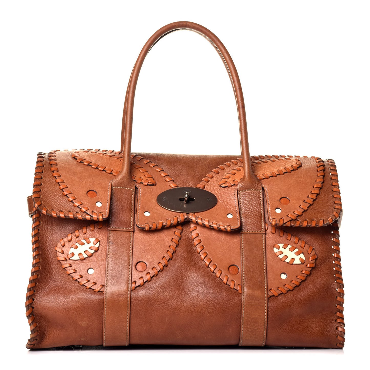 Natural Grain Calfskin Butterfly Rio Bayswater Oak