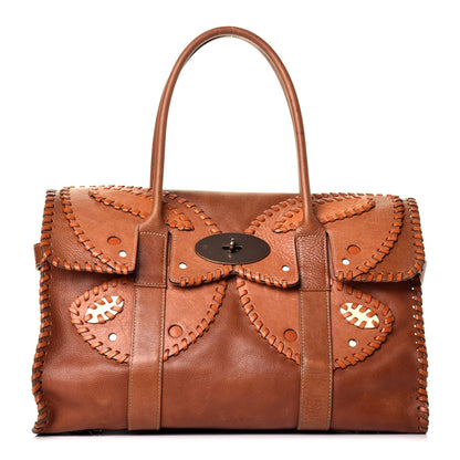 Mulberry Natural Grain Calfskin Butterfly Rio Bayswater Oak 1 of 17