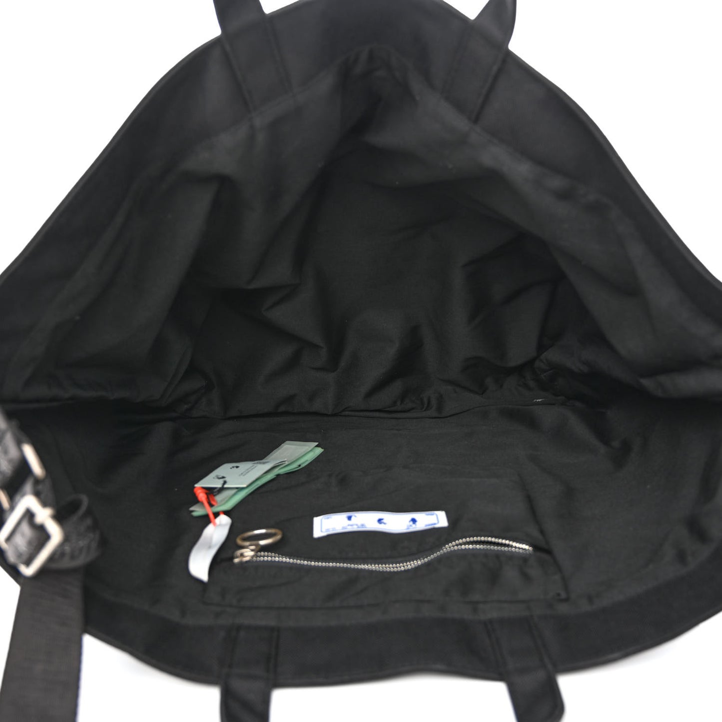 Canvas Goods Quote Tote Black White