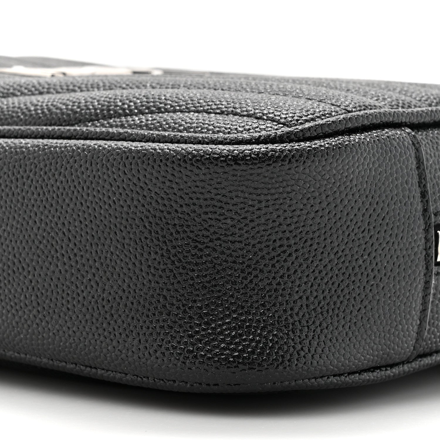 Saint Laurent Grain De Poudre Matelasse Monogram Mini Lou Camera Bag Black 9 of 11