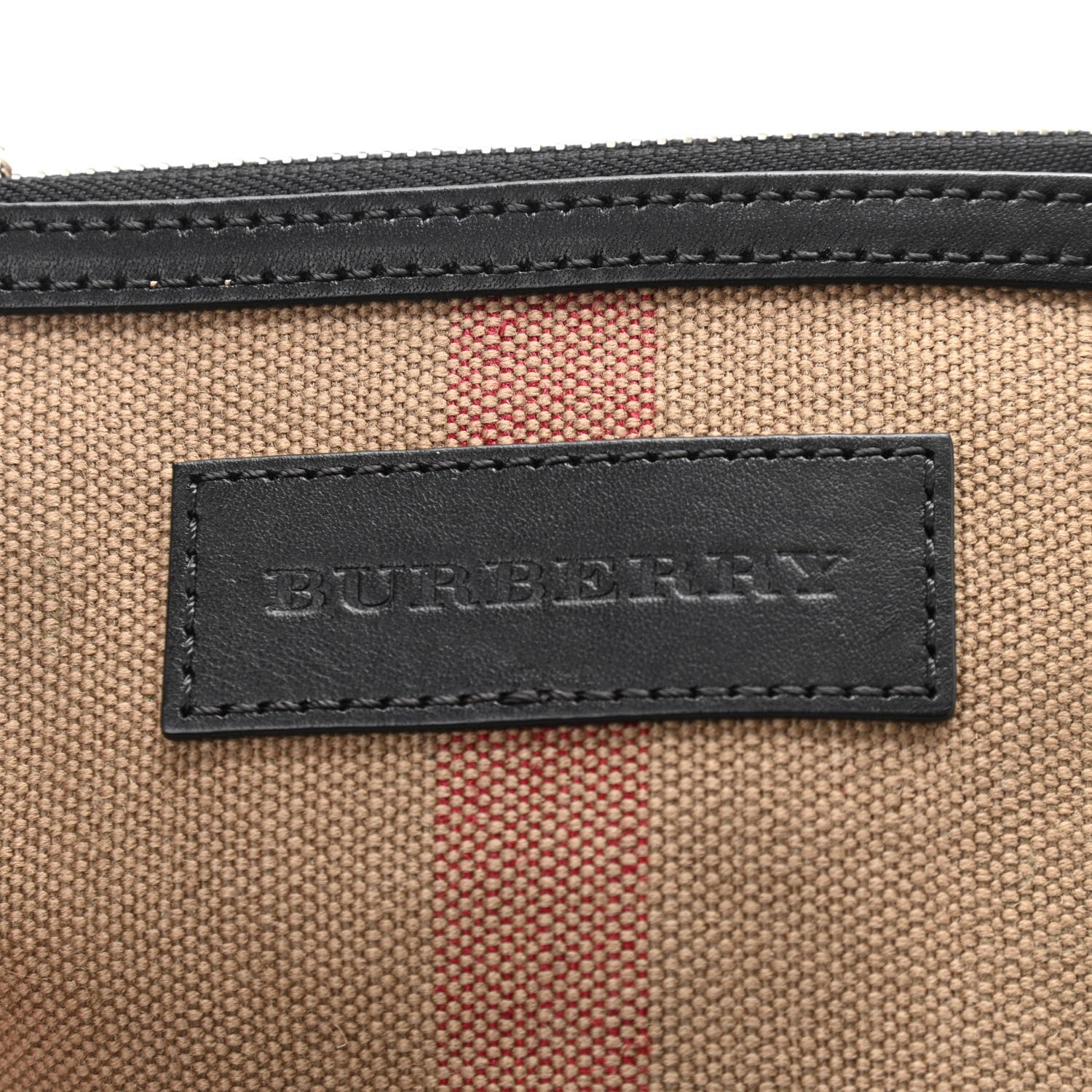 Burberry Canvas Mega Check Mini Ashby Tassel Crossbody Black 8 of 12