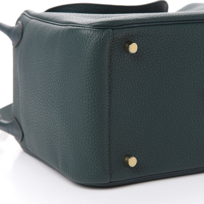 Hermes Taurillon Clemence Lindy 30 Vert Bosphore 8 of 12