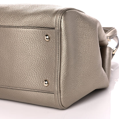 Gucci Metallic Pebbled Calfskin Medium Soho Shoulder Bag Golden Beige 10 of 13