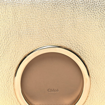 Chloe Metallic Grained Calfskin Gabrielle Gold Chestnut 10 of 15