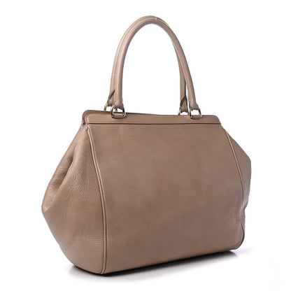 Dolce & Gabbana Grained Deerskin Miss Monica Satchel Nude 2 of 4