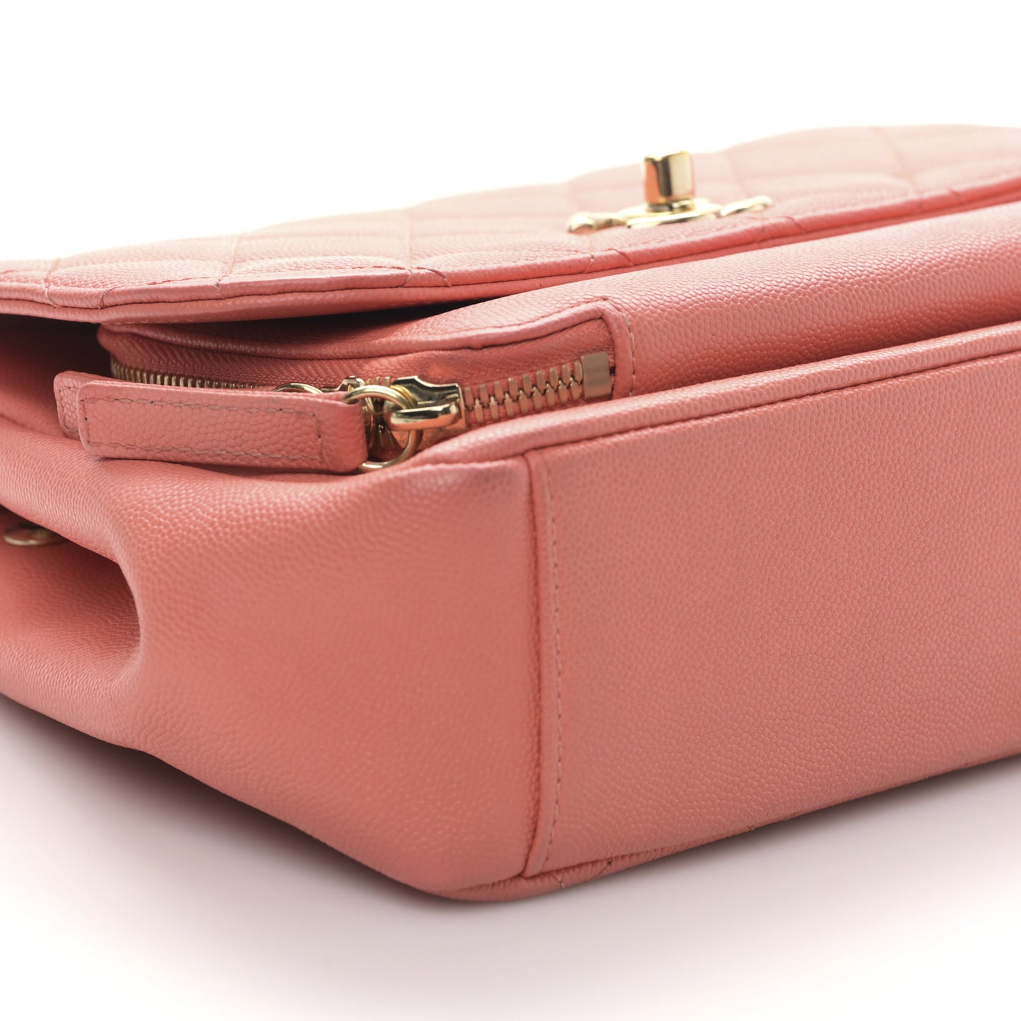 Caviar Quilted Medium Business Affinity Flap Pink