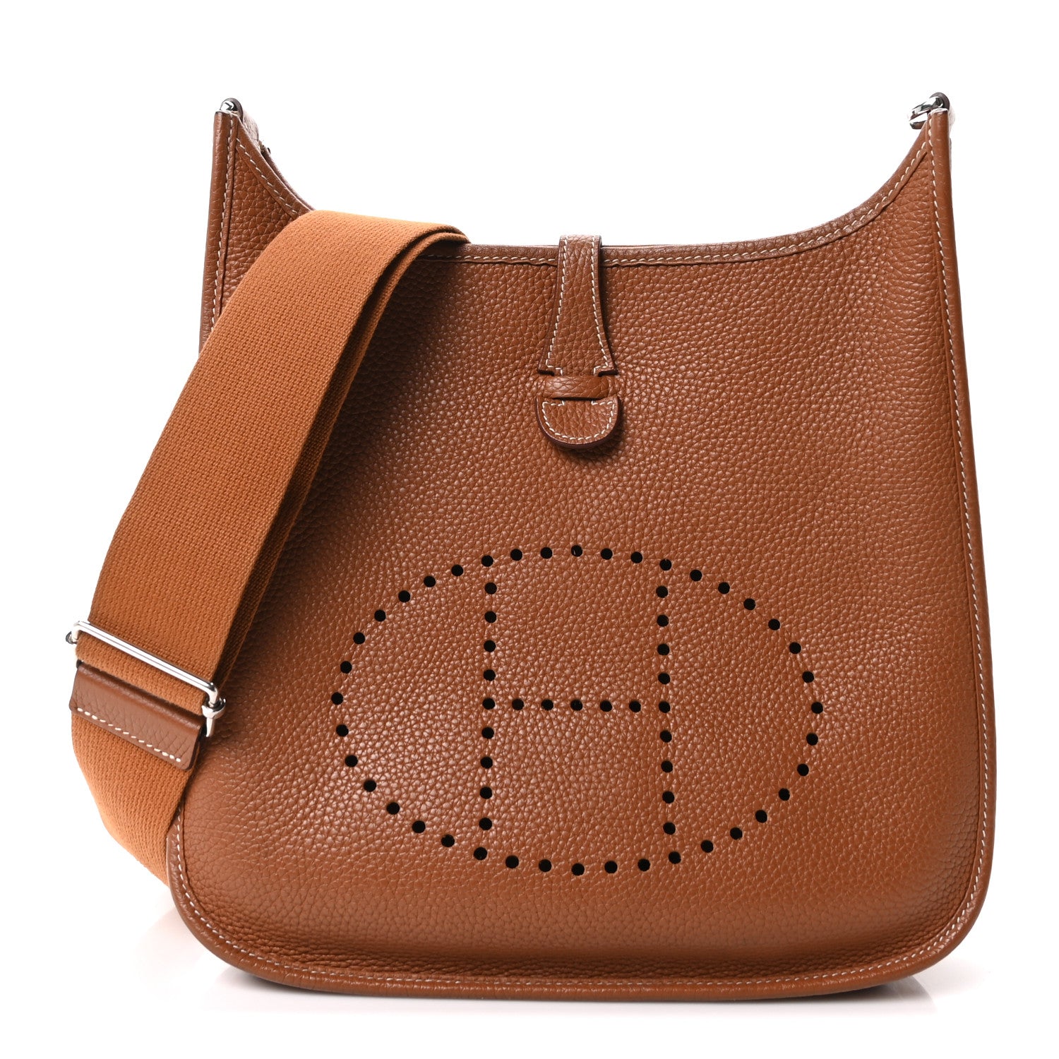 Hermes Taurillon Clemence Evelyne III PM Gold 1 of 11