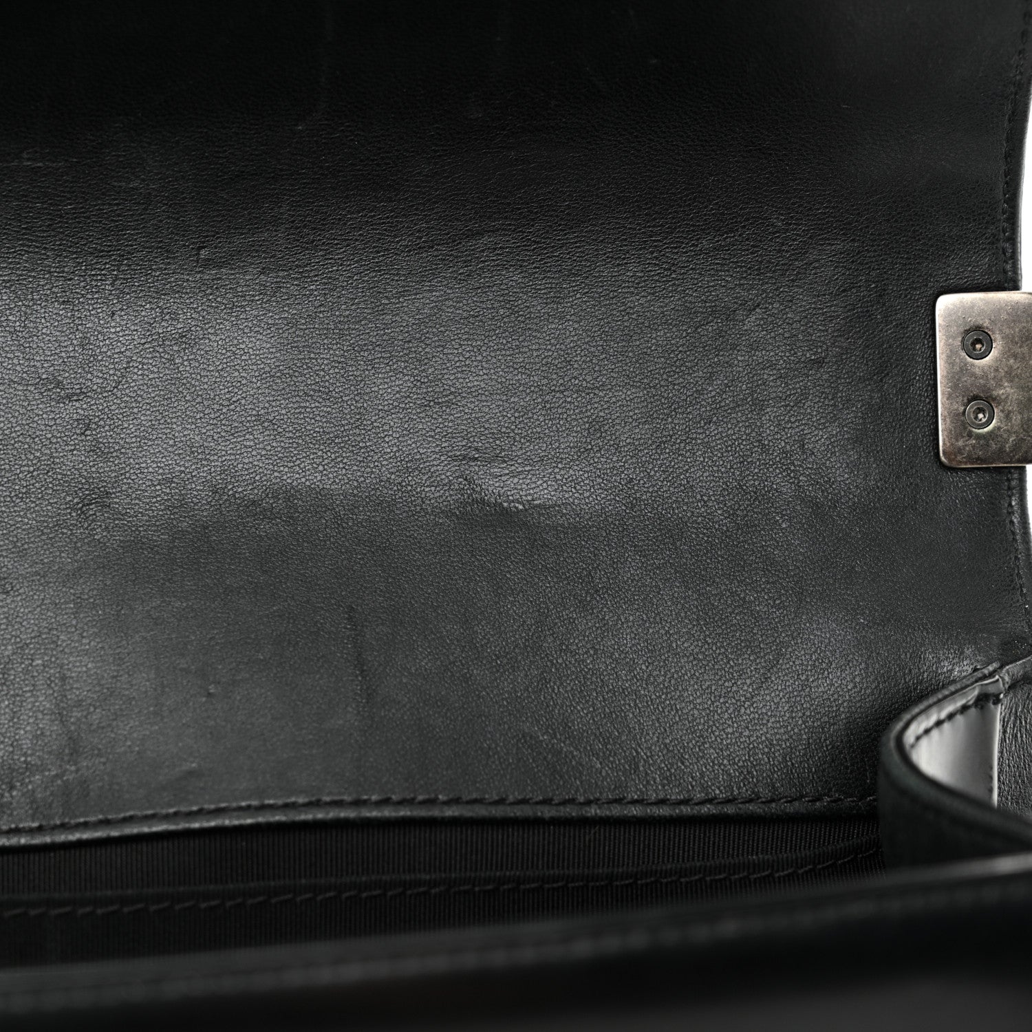 Chanel Glazed Calfskin Medium Boy Flap Black 12 of 13
