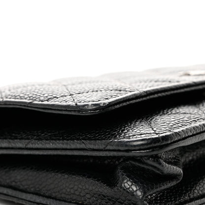 Chanel Caviar Quilted Wallet on Chain WOC Black 11 of 12
