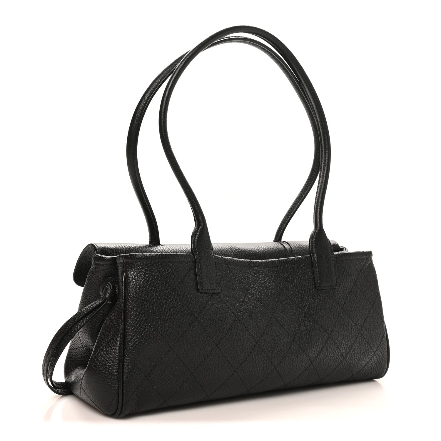 Chanel Grained Calfskin Stitched Urban Essentials Small Shopping Bag Black 9 of 33