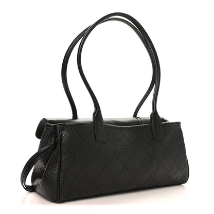Chanel Grained Calfskin Stitched Urban Essentials Small Shopping Bag Black 9 of 33