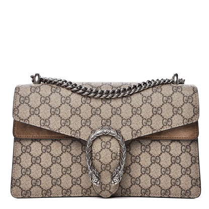 Gucci GG Supreme Monogram Small Dionysus Shoulder Bag Taupe 1 of 15