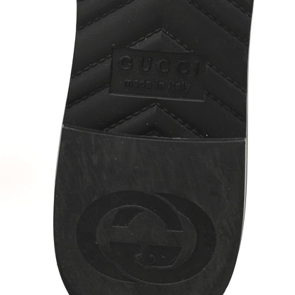 Gucci Rubber Womens Slide Sandals 40 Black 7 of 9