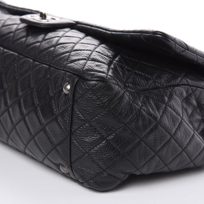 Chanel Calfskin Quilted XXL Travel Flap Bag Black 9 of 9