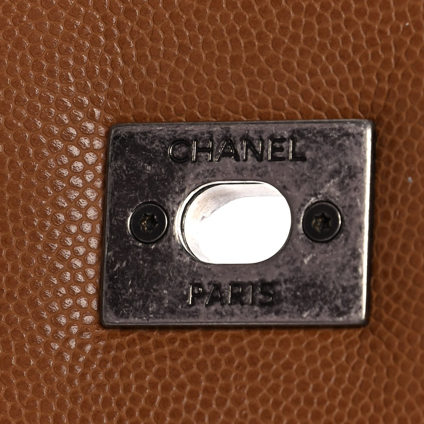 Caviar Quilted Medium Coco Handle Flap Camel