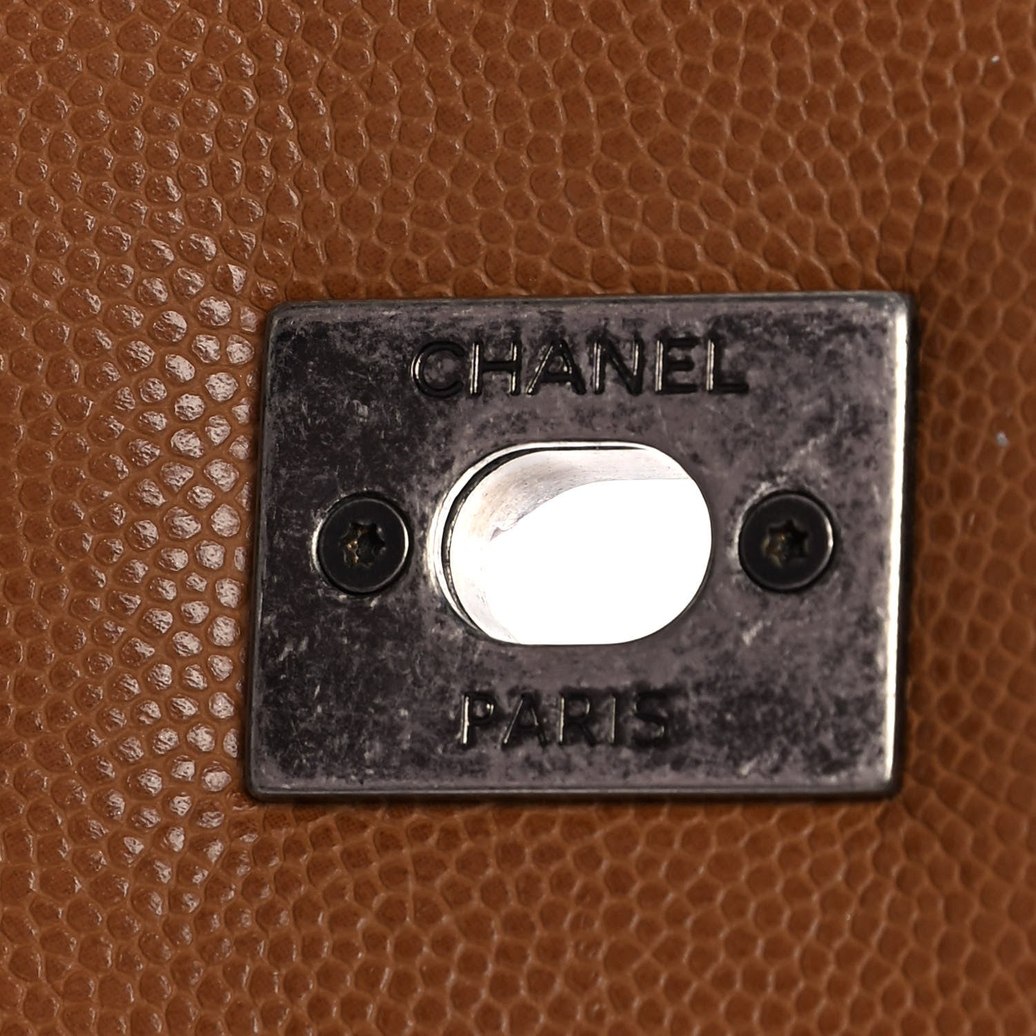 Chanel Caviar Quilted Medium Coco Handle Flap Camel 7 of 12