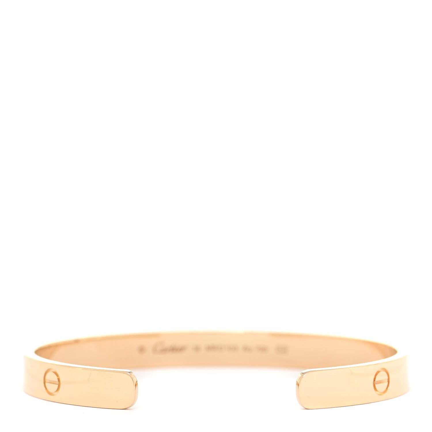 Cartier 18K Yellow Gold LOVE Cuff Bracelet 18 3 of 5