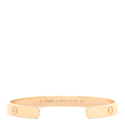 Cartier 18K Yellow Gold LOVE Cuff Bracelet 18 3 of 5