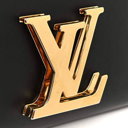 Louis Vuitton Calfskin Chain Louise MM Black 13 of 18